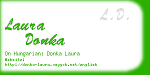 laura donka business card